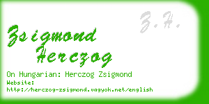 zsigmond herczog business card